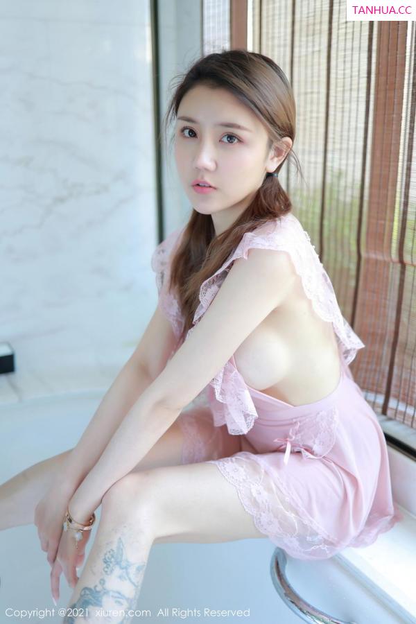 夏西CiCi  双马尾女孩夏西CiCi 粉色女仆浴室湿身第4张图片